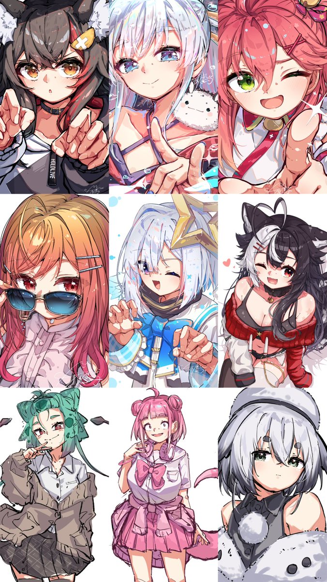 #今月描いた絵を晒そう
時間取れないなりに落書きもちょこちょこ描いたりしました👌 