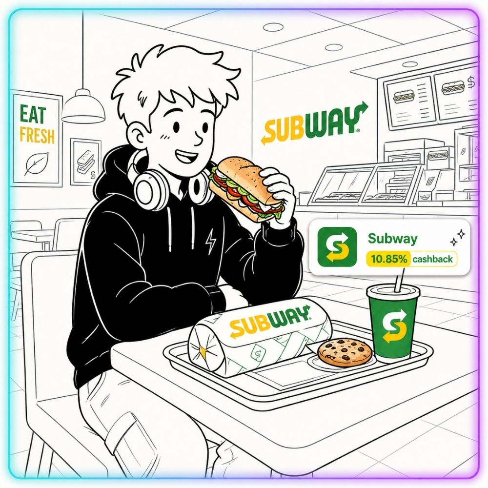AkshayiWeb's tweet image. Craving Subway? 🥪
Get 10.85% cashback on Subway

Eat fresh. Spend less.

💸 Don’t miss out.

🔗 Grab the deal from the link in comments.

#Subway #FoodDeals #Cashback #GenZDealZ