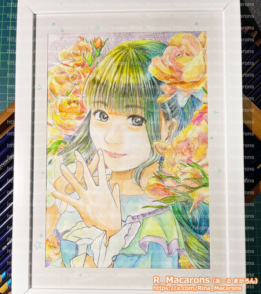 GWアナログ絵祭り これはマット水彩＋水彩色鉛筆で描いたもの