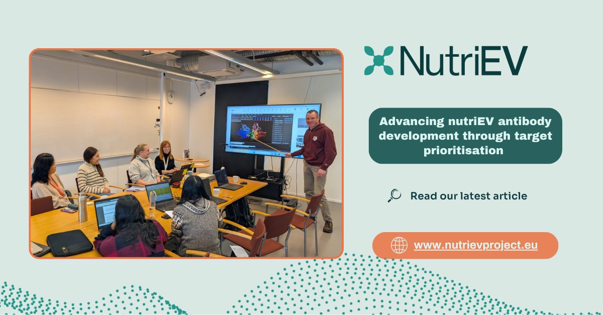 NutriEVProject's tweet photo. 🔬 A key step forward for NutriEV: EV target prioritisation to drive antibody development.

From cloudberry 🍇 to diagnostics, progress is accelerating.

👉 Read more: https://t.co/jo59qsuHlP

#ExtracellularVesicles #Nutrition #EICPrecisionNutrition https://t.co/dmBC46SN9u