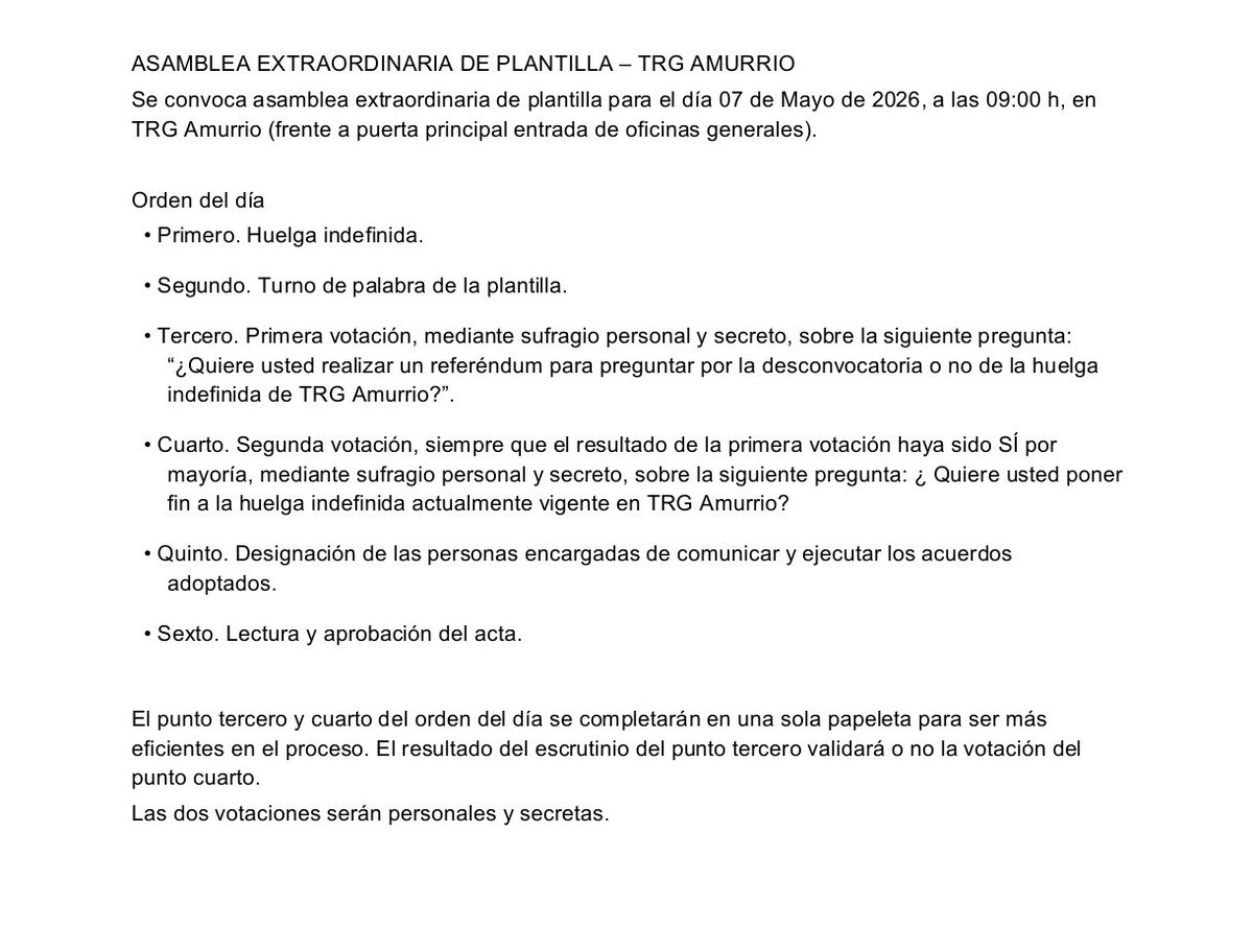 BorjaSaz's tweet image. Asamblea de trabajadores de TRG Amurrio. Dar voz a la plantilla y dejarles decidir sobre su futuro como hicimos en Trapaga. ¿Lo permitireis? #ELA #LAB #ESK #Tubosreunidos