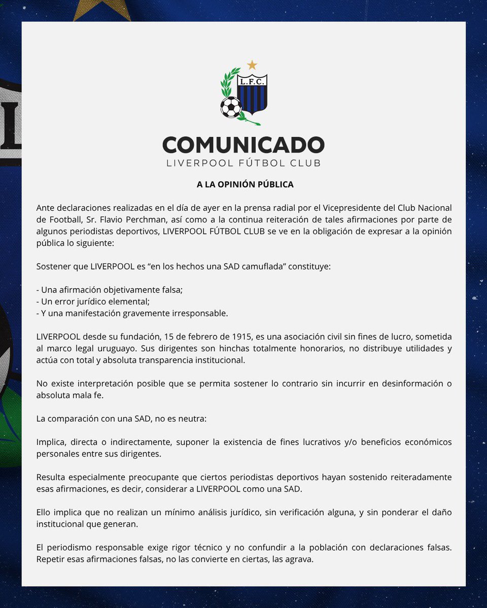 Liverpool Fútbol Club tweet media