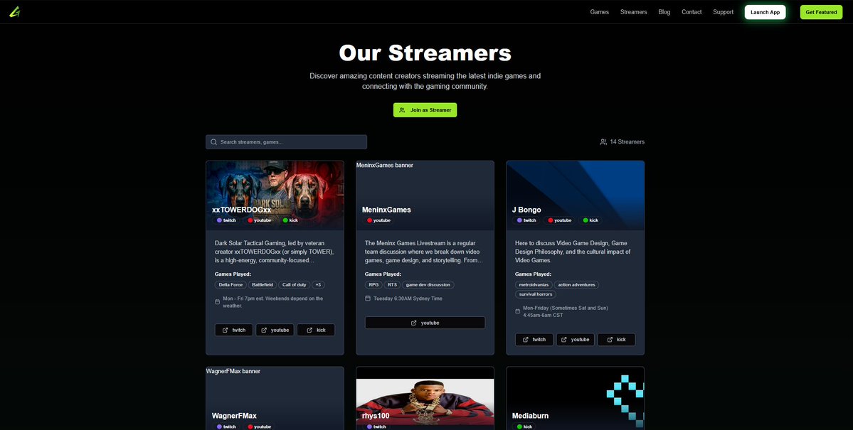 GamefolioGG's tweet image. #Streamers, our new streamer page is live! Submit your profile, get promoted, and grow your audience for FREE. 💚🫶

Go check out our website right now, streamers - gamefolio.com/streamers ✨
 
#KickCommunity #TwitchCommunity #streaming #StreamerCommunity #ShowcaseThursday