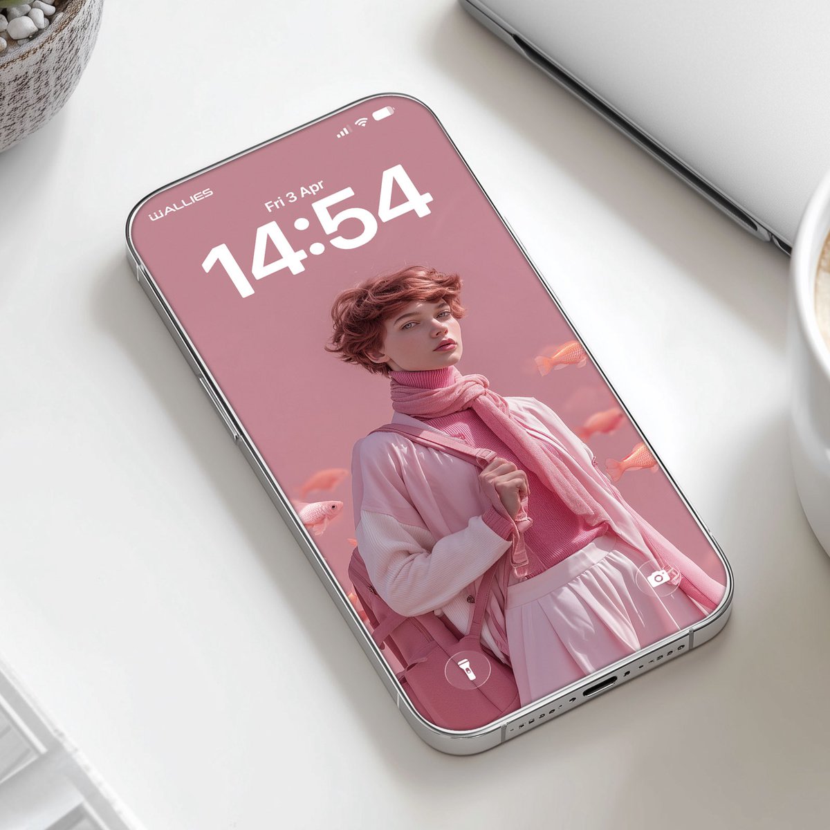 wallies2025's tweet image. I like pink  #lockscreen #homescreen #wallpapers #4k #illustration #comics #characterconcept #fashion