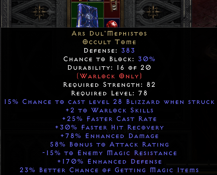 Wraithstep D2r 今日の戦利品(ソフトコア/ラダー) Ars Dul’Mephistos(アルス・ドル・メフィストス) Dracul's Grasp (ドラキュ ...
