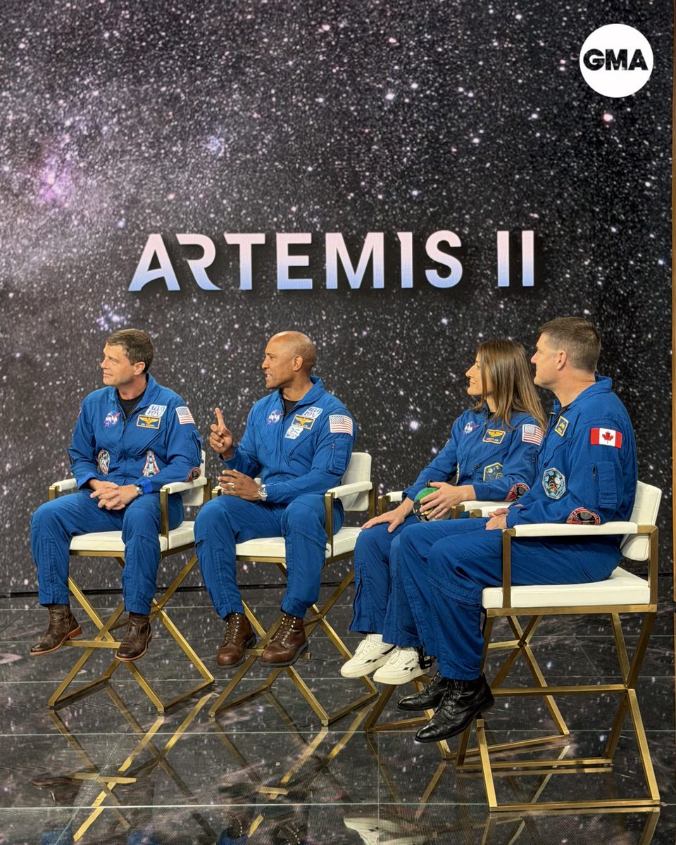 GMA's tweet photo. The Artemis II crew launched our morning into orbit! 🚀 https://t.co/BMTcc74rNB