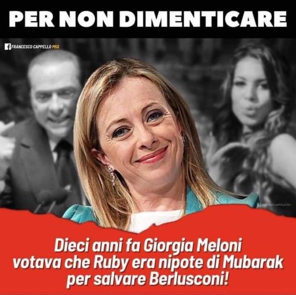 baffi_francesco's tweet photo. Giorgia Meloni: "Mi fido del ministro Nordio.” 
Siamo noi che non ci fidiamo di te. https://t.co/6nFKzLWgSJ