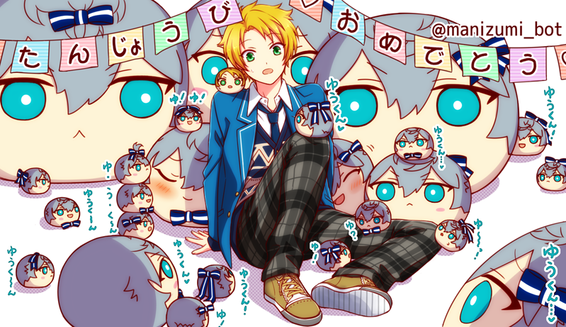 ゆうくんのたんじょびなのに、えのじゅんびができなかったから…むかしのアルバムから、おまんじゅのおきにりのゆうくんたんじょび！(｀⌒´)
