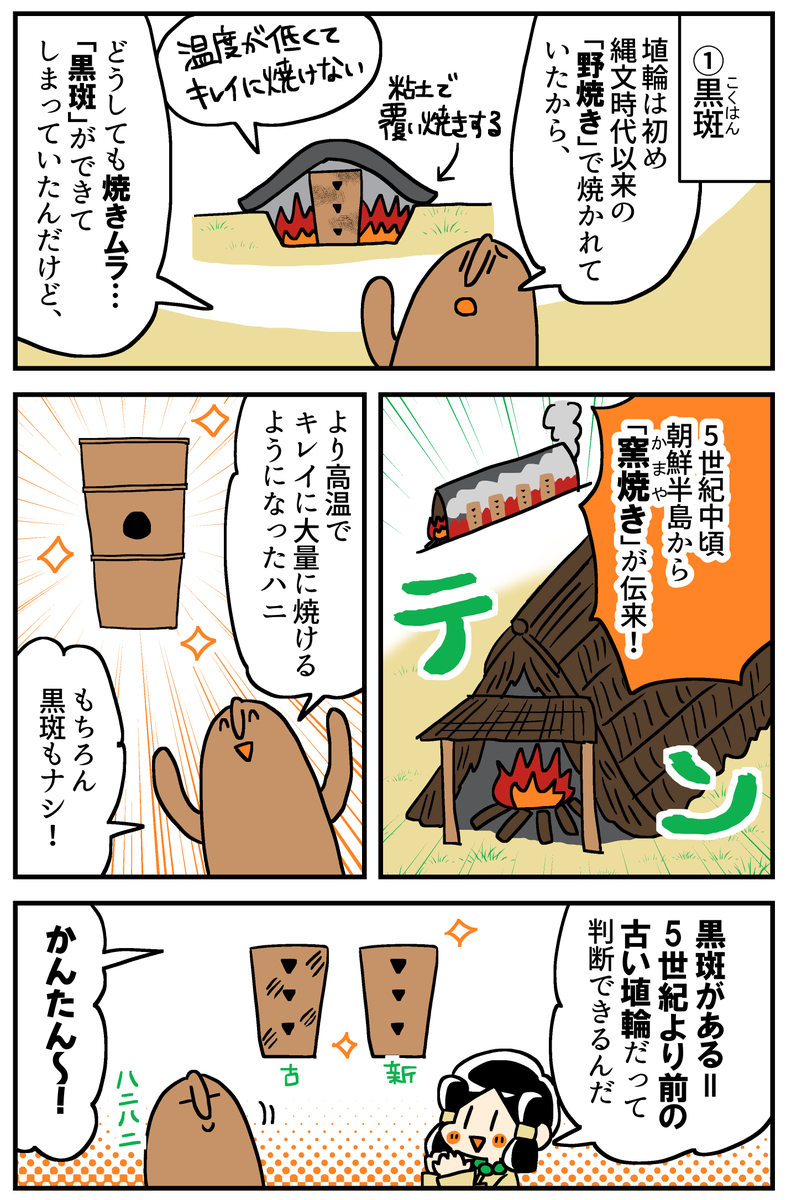 マンガでわかる!はにわ入門
「円筒埴輪」を知ろう!(2/3) 