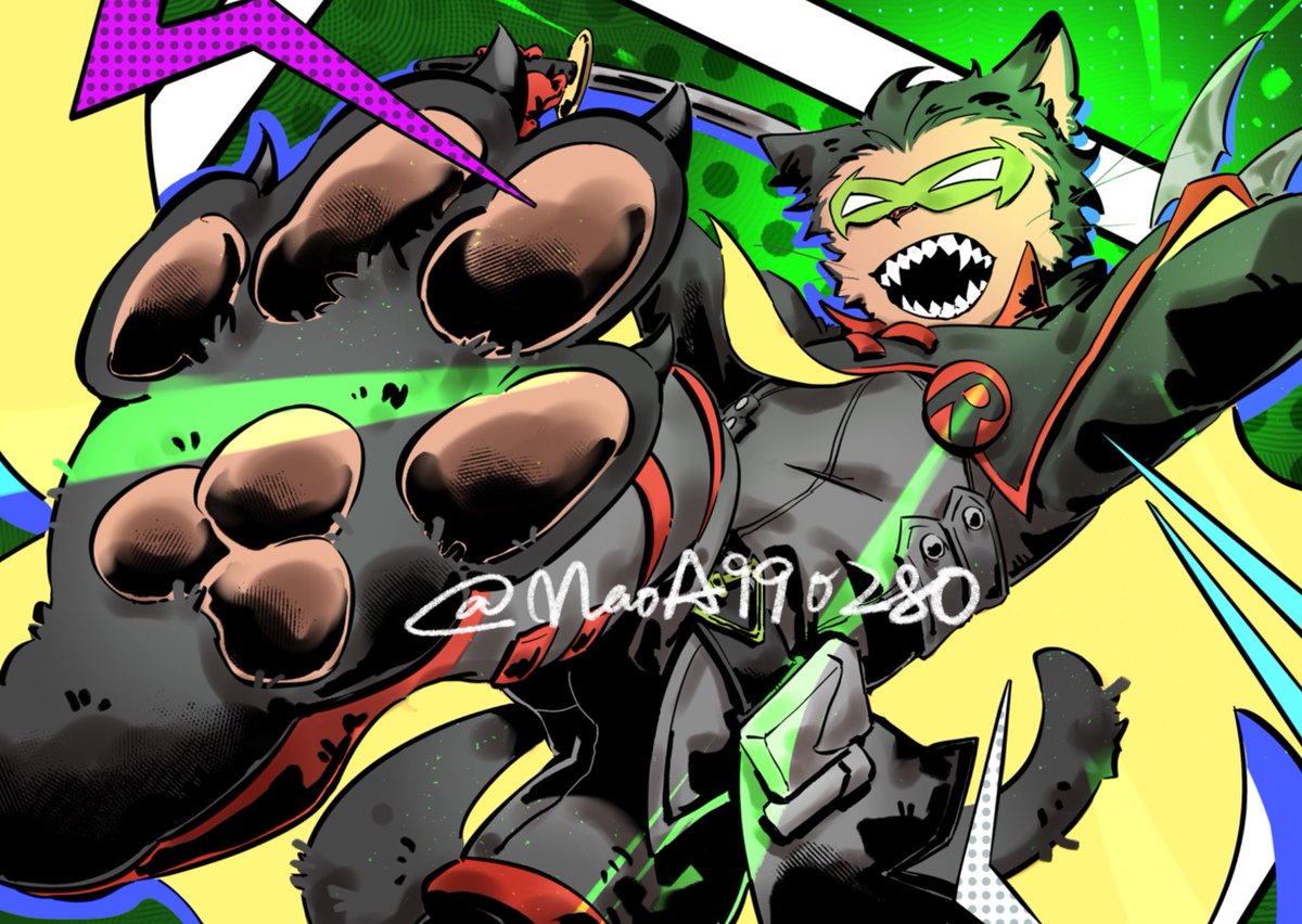 🐱

#damianwayne #robin #furryart