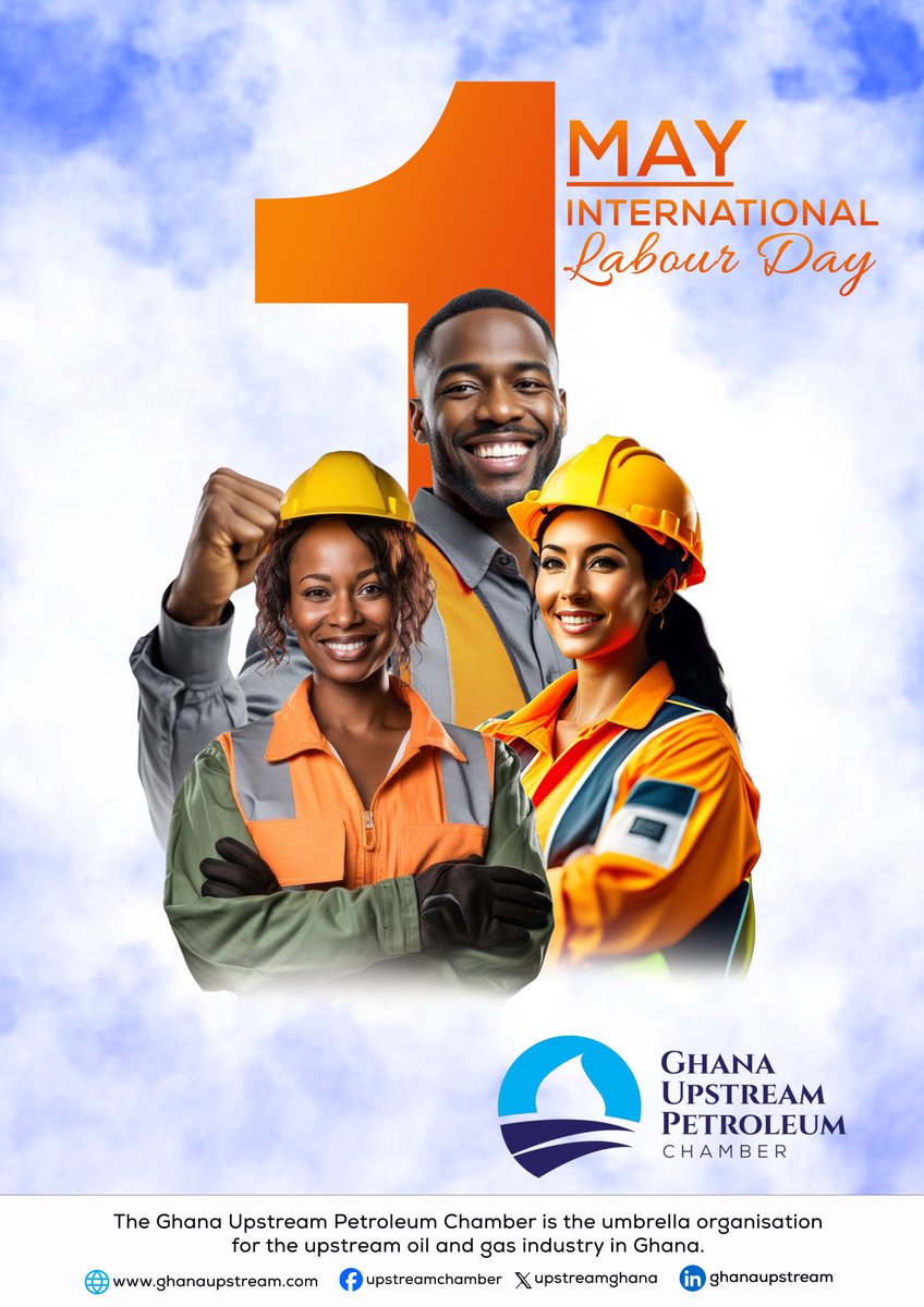 UpstreamGhana's tweet photo. Celebrating the workforce that drives progress and shapes our success. Happy Labour Day.
#GUPC #GHANA #labourday https://t.co/uLYYdyRHef