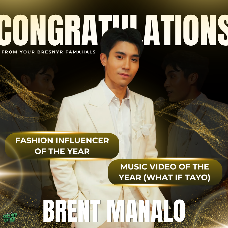 BresnyrUnited_'s tweet photo. Brent Manalo bags The Fashion Influencer of the Year and Music Video of the Year (together with Mika Salamanca) at the 7th VP Choice Awards — a true testament to his creativity, passion, and undeniable impact on style and bright future for music.

So proud of you, Brent!💚✨ https://t.co/IDnNHA4aAt