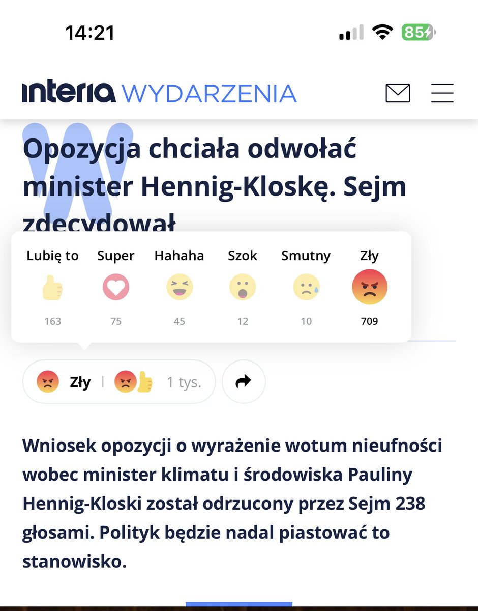 Ten, za przeproszeniem, rząd ma jakieś 20% poparcia.