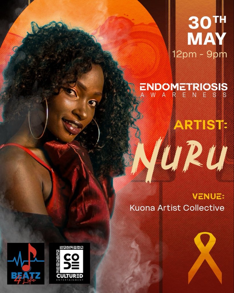 Beatz2026's tweet image. Nuru joins the stage for an evening that hits deeper than the music. Endometriosis awareness, amplified.#beats4life #endometriosisawareness #support #endometriosiswarriors💛