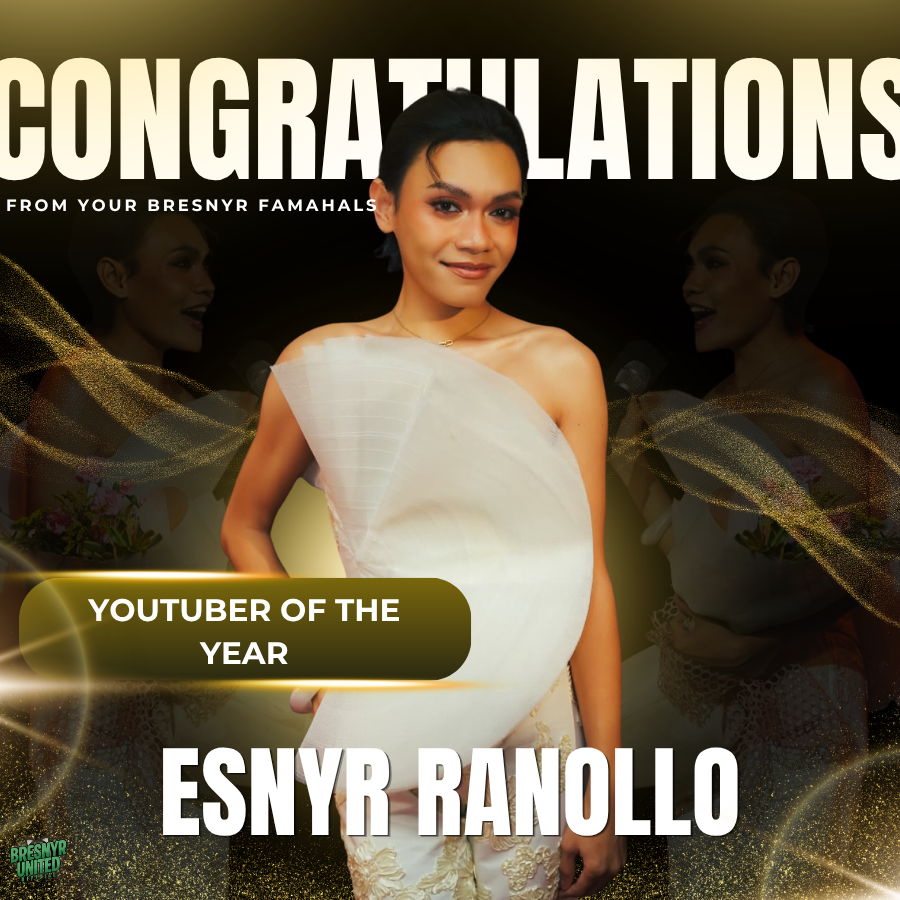 BresnyrUnited_'s tweet photo. Back-to-back and unstoppable! 🏆✨

Esnyr Ranollo secures YouTuber of the Year once again at the 7th VP Choice Awards! Your creativity, humor, and authenticity continues to be impactful in different generations.

So proud of you, Esnyr — well deserved and truly earned!  💚✨ https://t.co/rbIBYu95IS