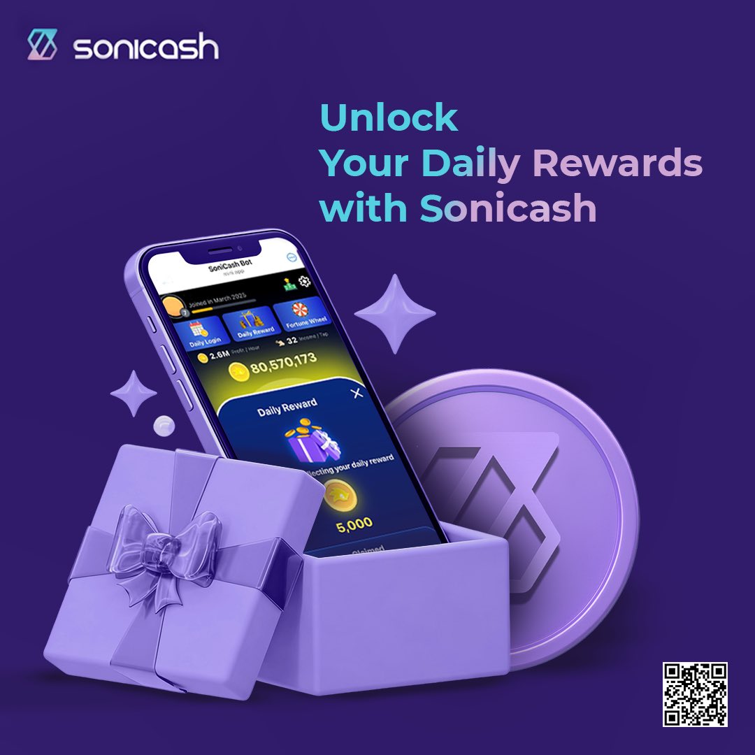 sonicash_io's tweet image. 🔹Stay consistent and earn more with Sonicash daily #rewards designed to boost your gains every day.🎁🪙
Log in, collect your bonuses, and keep your growth going with steady rewards and extra coins💰
Don’t miss out.. claim your daily rewards on #Sonicash today
#BlockchainFuture