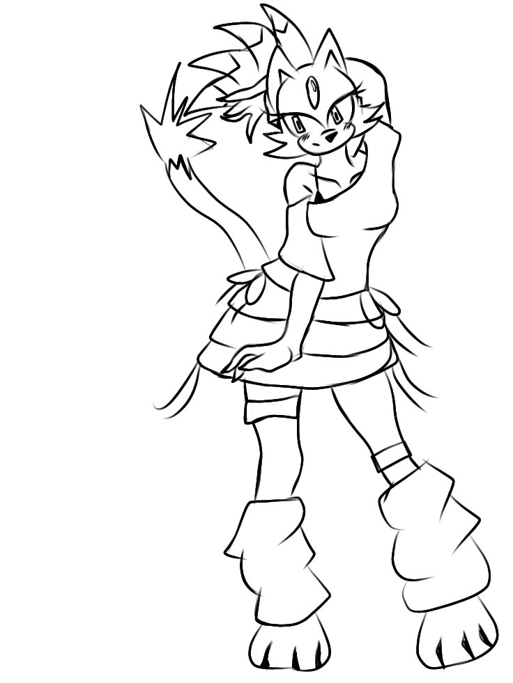 Amyrose_Rewrite's tweet image. I ran out of budget for the legs, I can't draw.

#Blazethecat #Blaze