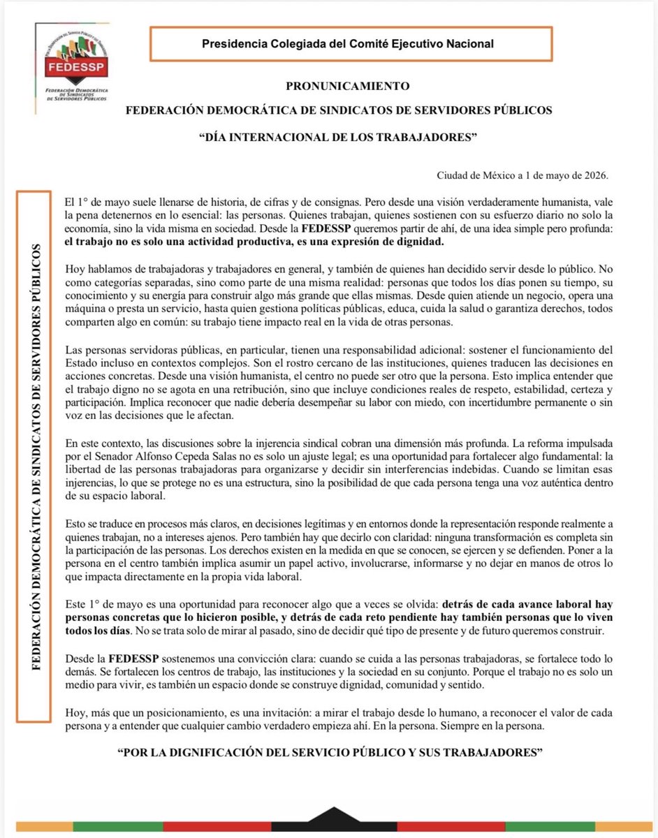 FEDESSP Nacional tweet media