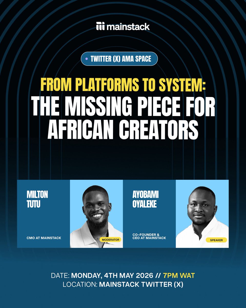 Mainstack Africa tweet media