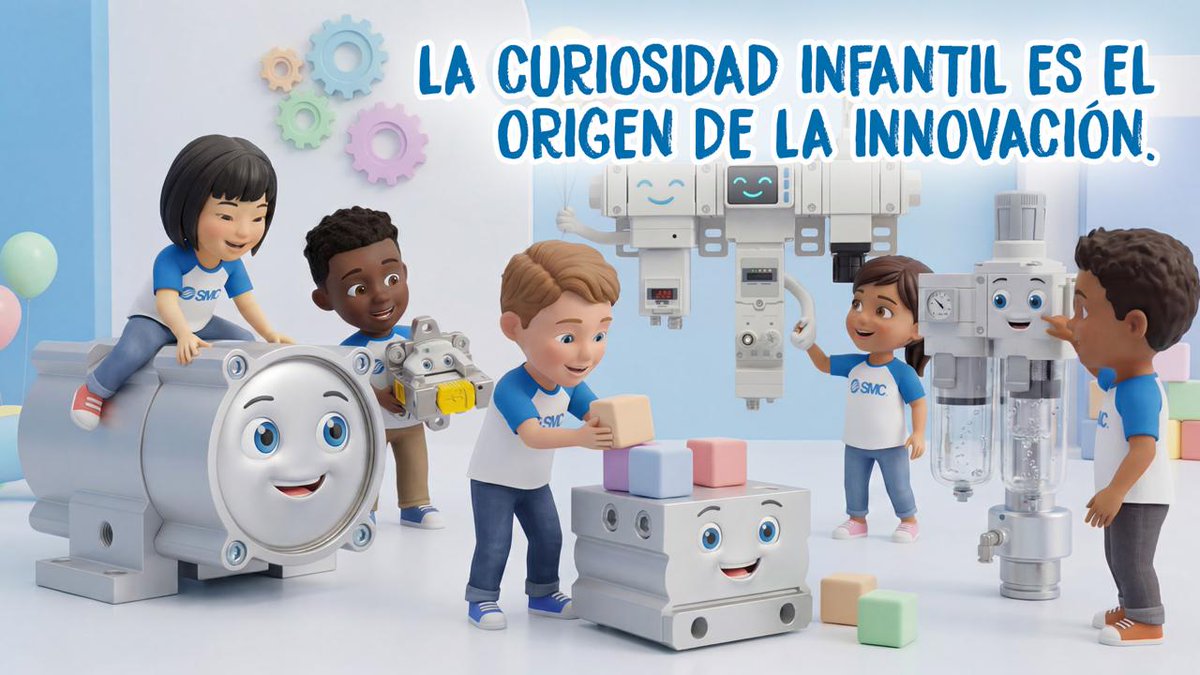SMC_MX's tweet photo. Todo empezó con un… “¿y si le picamos aquí?” 🤔⚙️ En SMC, seguimos viendo la industria con esa misma curiosidad. 🚀  ¡Feliz Día del Niño! 👶✨  #DíaDelNiño #Innovación #Industria #SMC https://t.co/YTiLrOn1Qt