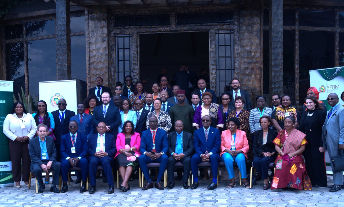 APRMorg's tweet photo. The Fifth Joint Retreat of the APRM and AU Peace and Security Council @AUC_PAPS) is underway in Burayu, Ethiopia.
In her statement, the CEO of the APRM @APRM_MarieRose, called for a paradigm shift in which prevention is treated as “a governance investment.” #APRMPSC https://t.co/Tbc4KtiFLC