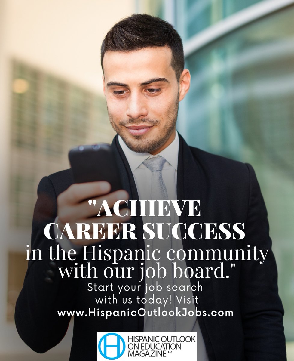 HispanicOutlook's tweet image. For assistance on your path to #CareerSuccess contact patricia.cruz@hispanicoutlook.com, call (201) 682-0086 or go to hispanicoutlookjobs.com!
#dreamjob #jobboard #career