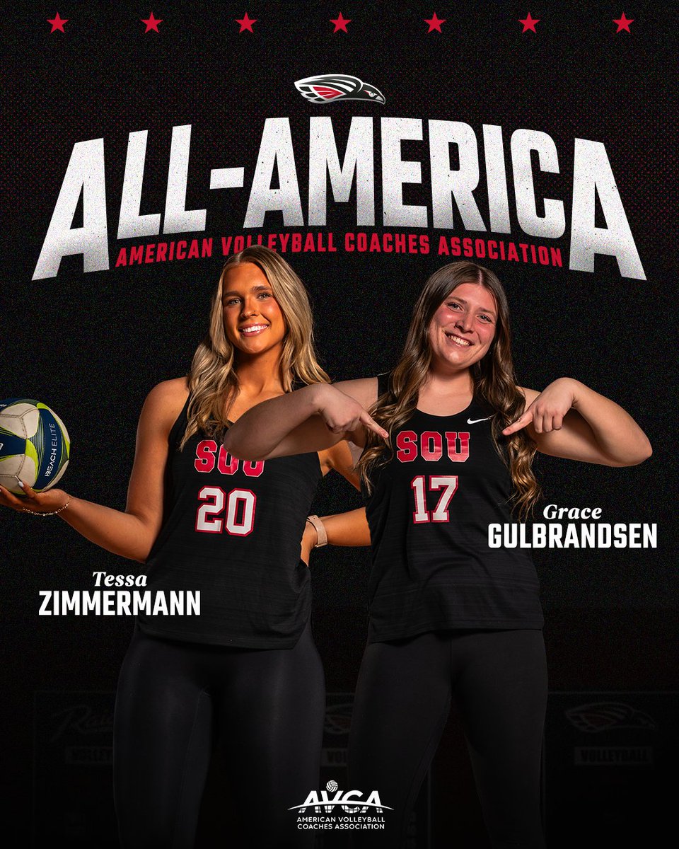 SOURaiders's tweet photo. AVCA All-America and NAIA Invitational All-Tournament team recognition for the champs' top pair! https://t.co/n6Ph5doWVe