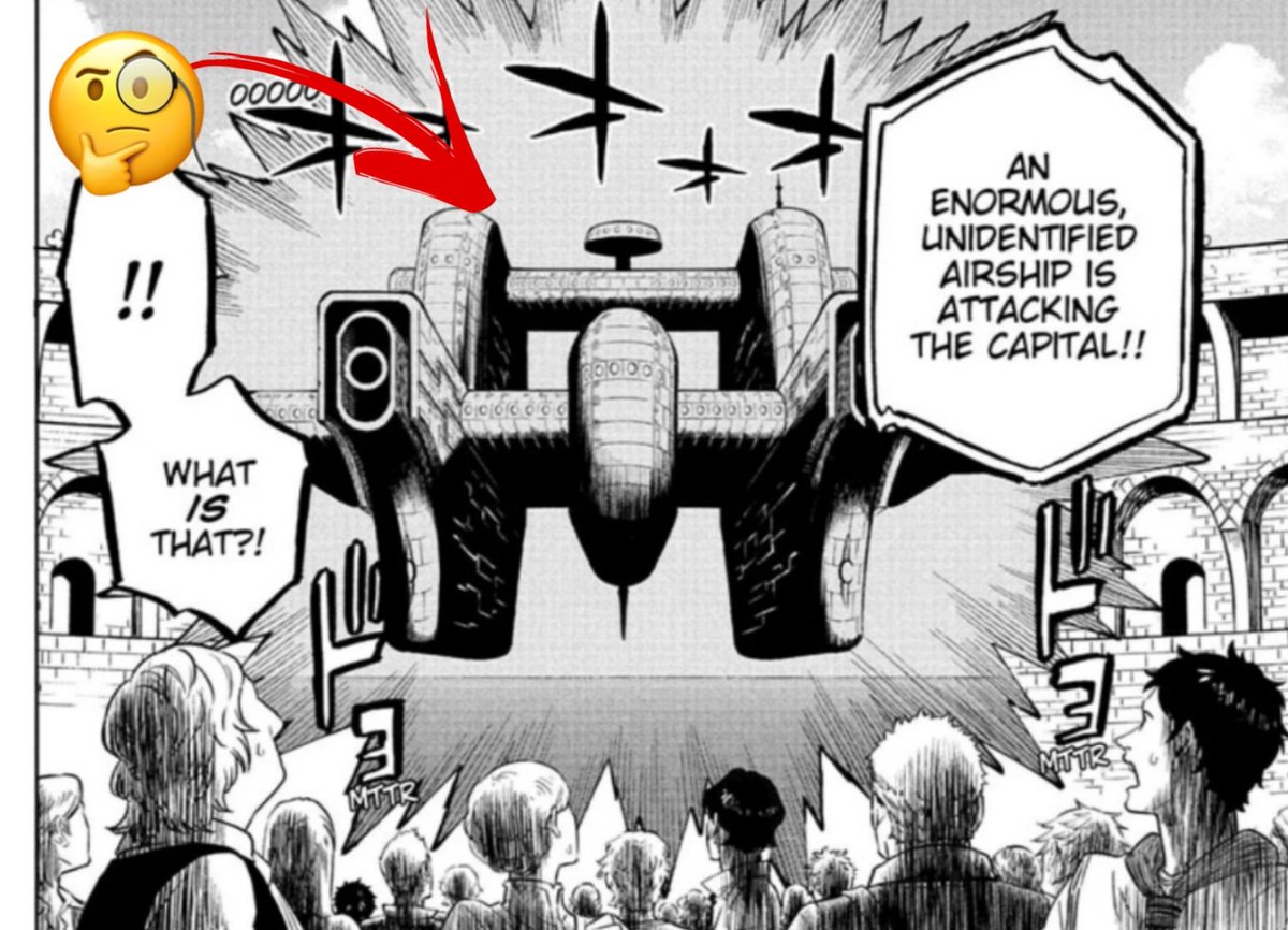 ankush40788892's tweet photo. Maybe Yuki Tabata is cooking something big... Ichika Yami hands Yami a magic tool that translates other nations' language ��, and then—out of nowhere—a futuristic ship with paladin-marked figures arrives to attack. What worlds are we about to discover? #BlackClover #bcspoiler https://t.co/LaHhVCE2Tl