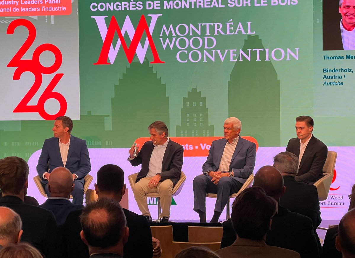 LumberNews's tweet image. Montréal Wood Convention 2026:  Highlights Part II

Oil shock, housing, and trade uncertainty in focus at MWC: Part II

FULL STORY: madisonsreport.com/montreal-wood-…

#sawmill #softwood #lumber #building #construction #housing #ushousing #realestate #wood