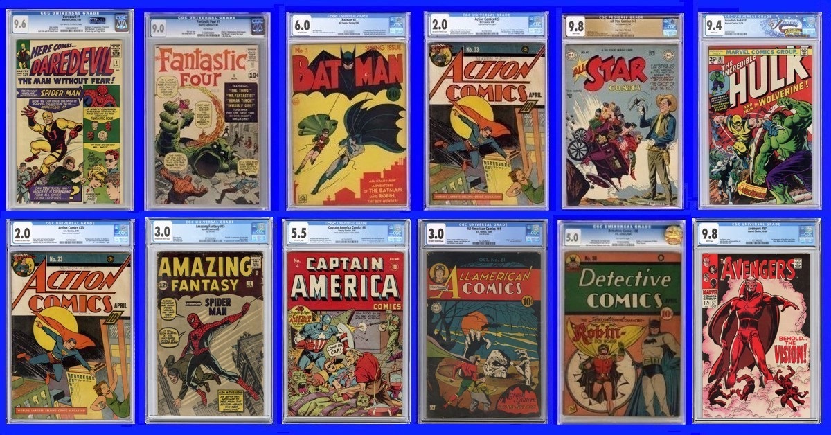 OvrStreetAccess's tweet photo. ComicConnect is providing a first look at the comics that will be offered in Event Auction 66, including Batman #1, Detective Comics #38, Fantastic Four #1, and Amazing Fantasy #15. #comicconnect #comics #comicbooks https://t.co/5vCLBWBVJr https://t.co/XSVDHfac6A