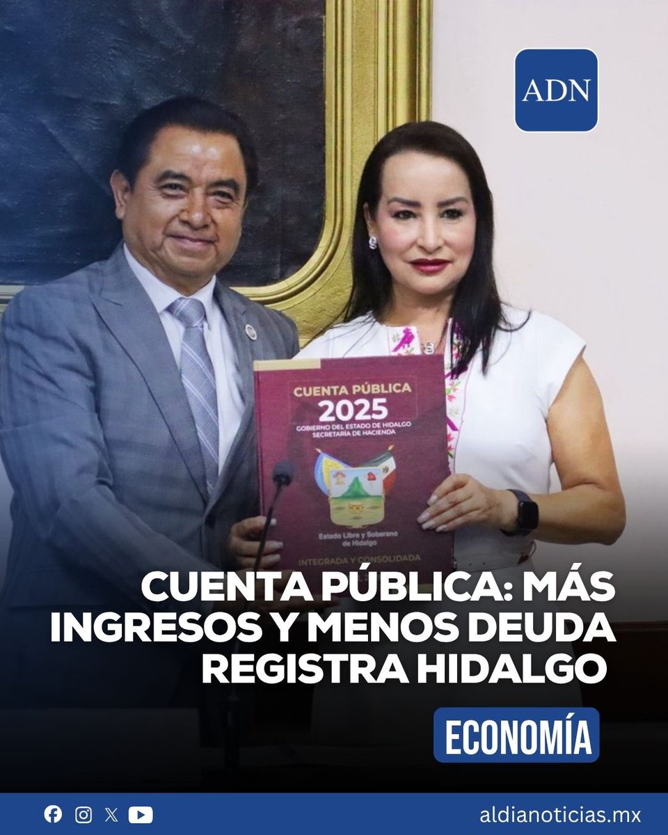 adn_noticias's tweet image. 🔵💰  l De acuerdo con el informe, los ingresos totales alcanzaron 73 mil 653 millones de pesos, cifra que superó en 4 % lo proyectado

🔗 aldianoticias.mx/2026/04/29/cue…

#ADN #ElADNdeLaInformación 📲