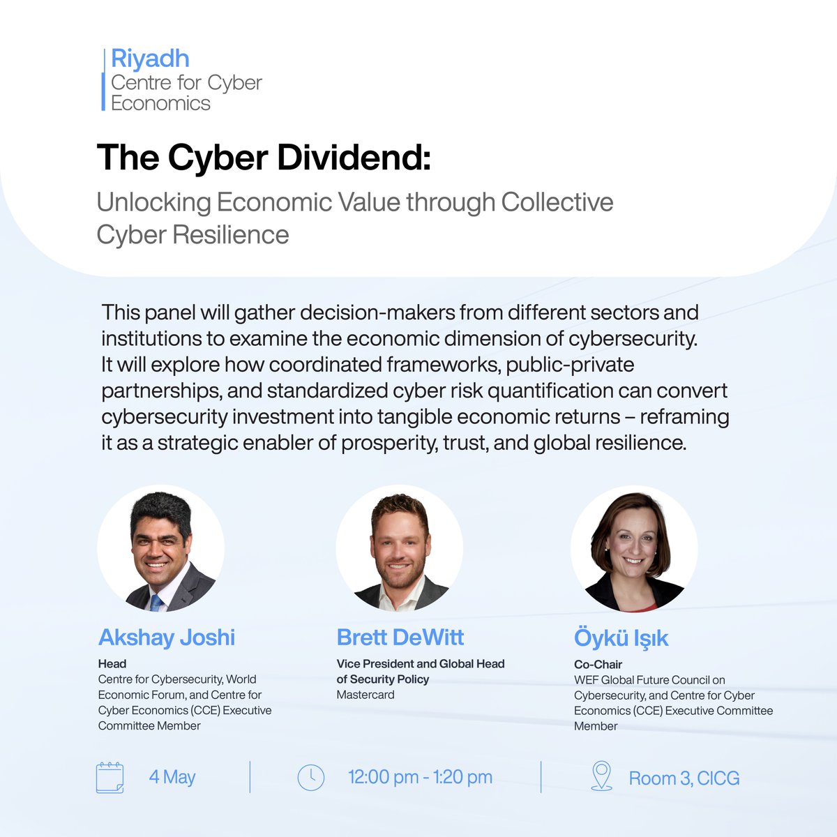 Cyber_Economics's tweet photo. Cyber resilience has become a critical economic multiplier.​

At Geneva Cyber Week, CCE will convene leaders from @wef and @Mastercard for a session on ‘The Cyber Dividend: Unlocking Economic Value through Collective Cyber Resilience’.​

Join our session on May 4. https://t.co/0MprlDu0kt