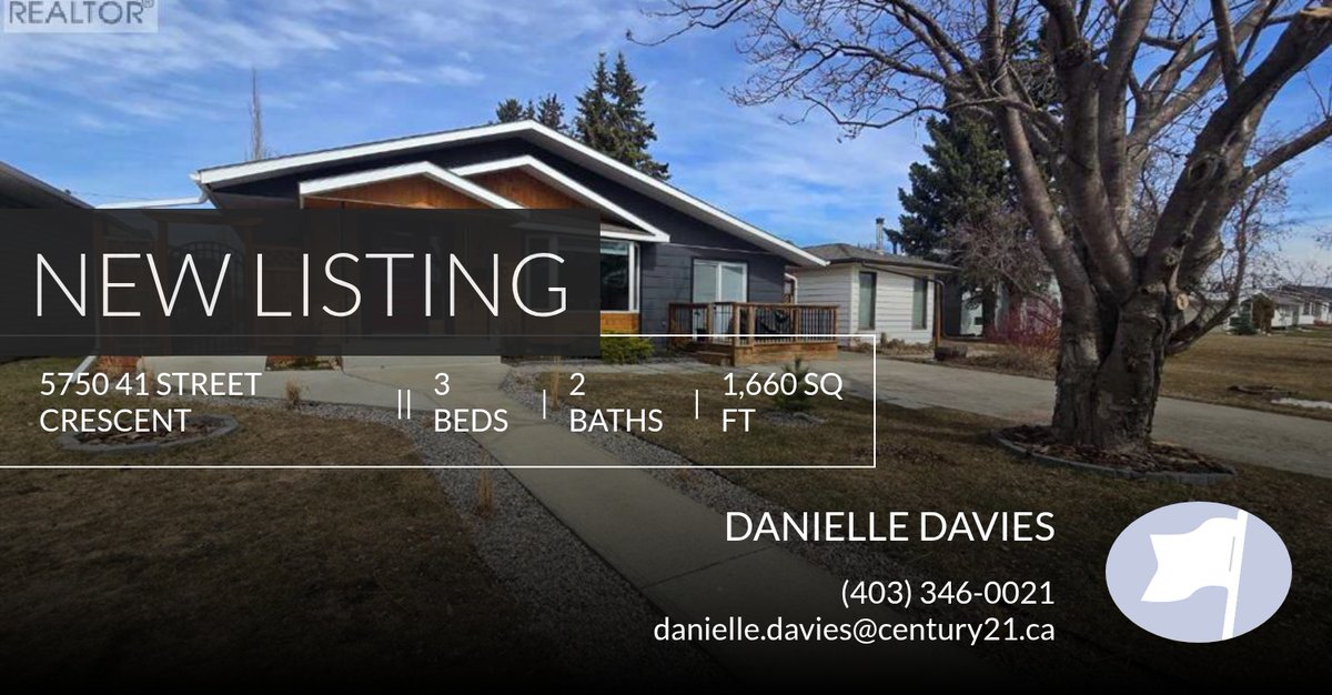 DaniRealEstate's tweet photo. 📍 New Listing 📍 Take a look at this fantastic new property that just hit the market located at 5750 41 Street Crescent in Red Deer. Reach out here or at (403) 346-0021 for more information

Danielle Davies
Real Estate Agent... https://t.co/U28E3LQku7 https://t.co/8riO7DlmIu