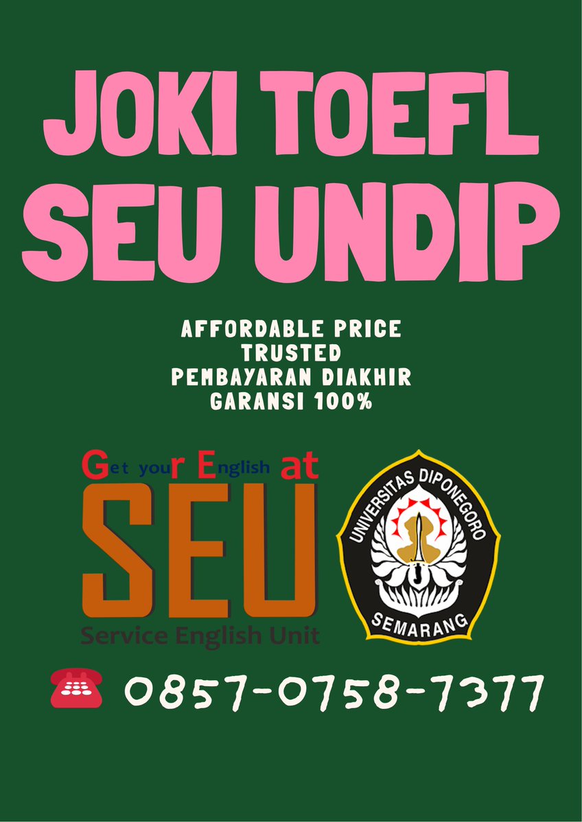 SEU UNDIP cek bio tweet media