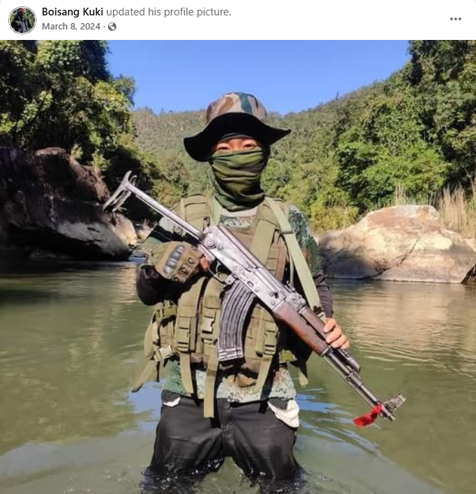 KhambaMoir7985's tweet photo. . @NIA_India take a close look at this Kuki terrorist from Moreh.
A video uploaded on his own Facebook profile clearly shows his involvement in the January 2024 attack on Manipur Police, which left 2 personnel dead and several injured.. https://t.co/cEbqEXjaOn