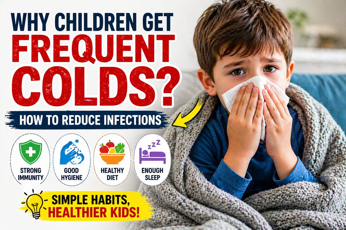 StrengthCare's tweet image. Kids getting sick too often?
Frequent colds are common — but there are ways to reduce them.

Learn the causes and simple prevention tips 👇
strengthprotection.com/why-children-g…

#KidsHealth #Parenting #ChildCare #Immunity