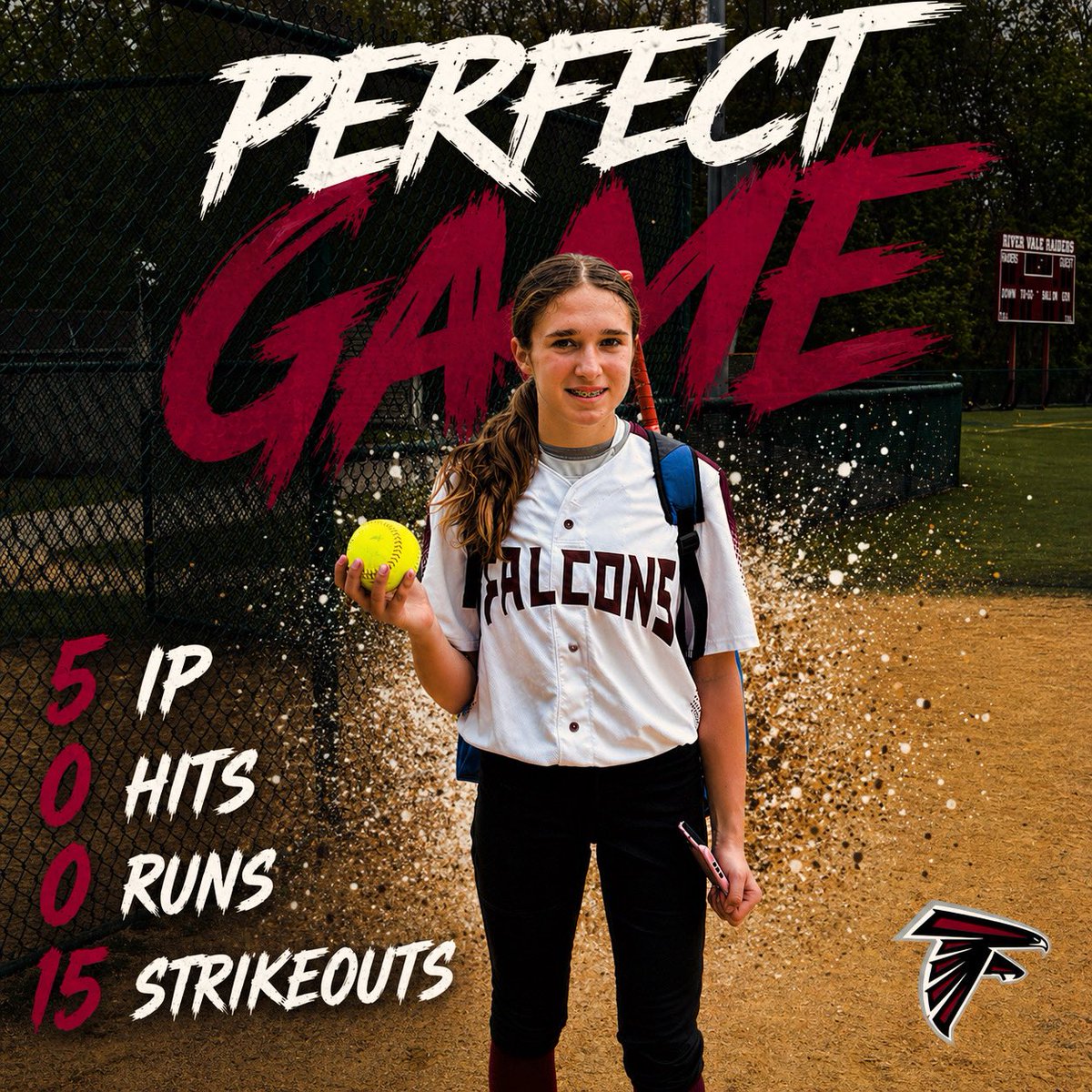 T_Stankowitz13's tweet photo. Locked in from pitch one. Perfect Game-15 Ks!  Couldn’t do it without my @FieldstoneMS teammates! #gdtbah #softballlife @LineDsoftball @USASoftballREC @triplecrownspts 
@EStateHuskies https://t.co/RVNsM72TtT