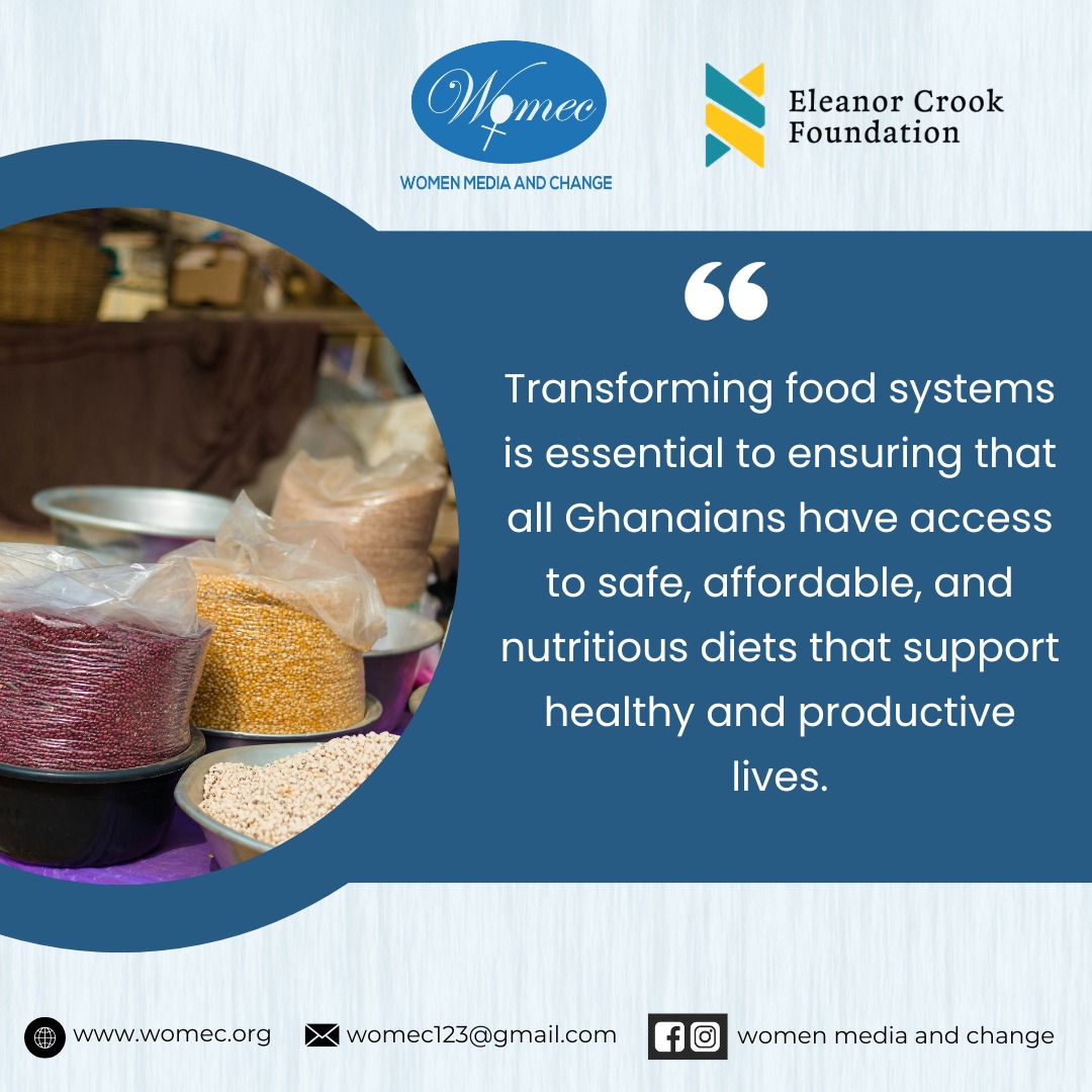 Womec_1's tweet photo. A better food system means healthier people, improved productivity, and a stronger Ghana.

Let’s all play our part by supporting local foods, advocate for better nutrition policies, and make healthier choices every day.
#NourishGhana  #HealthyGhana #FoodSystems #NutritionAdvocacy https://t.co/7SwzjnlxKw