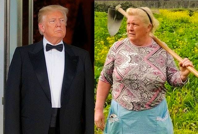 politvidchannel's tweet image. BREAKING: A woman that looks exactly like President Donald Trump has been discovered in Spain