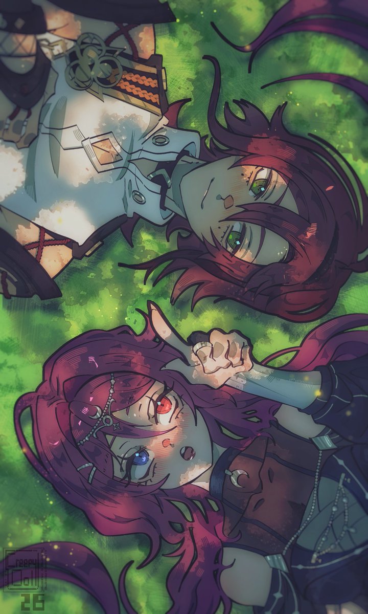 Creepy___Doll's tweet photo. A gift for @HeiYoonie 🦌🌙 https://t.co/aO5qcvLK0Q
