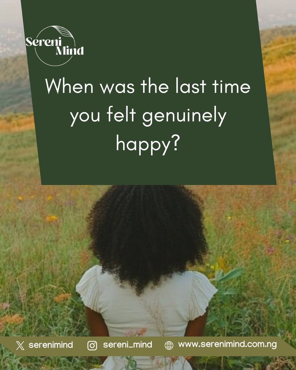 SereniMind's tweet image. When last did you feel genuinely happy?

Sometimes, you’re not okay, you’ve just gotten used to functioning that way and the scariest part?

You don’t have to keep guessing how you feel, you can understand it.

#serenimind #happiness #mentalhealthawareness #mentalhealthcontrol