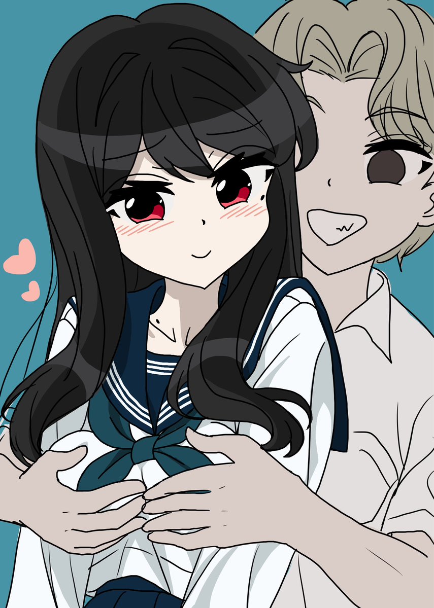 _aoumigame's tweet image. チャラ男に揉まれるJKの絵を描きました(ﾟ-ﾟﾐэ)Э
 #OC