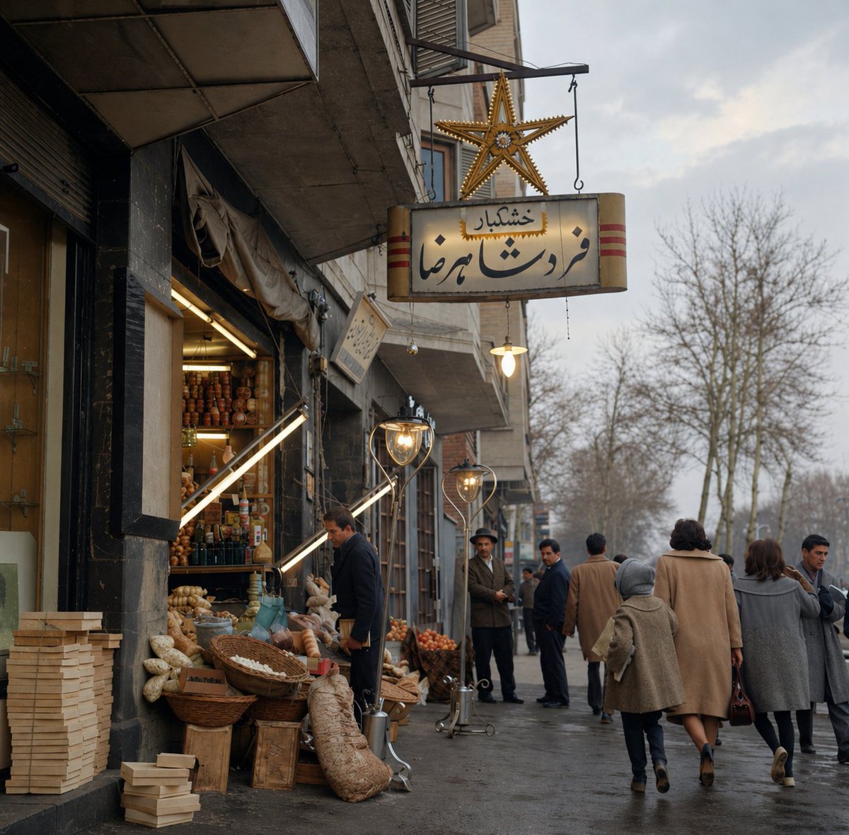 Pahlavism666666's tweet photo. 👑
Tehran 1964'✨
'Shah Reza Street' Glimmering lights & City Bustle, Where Shop Fronts Dazzled in Full Pahlavi era Swing.
Pastel coats, shiny bulbs, everyday glamour a street frozen between tradition and modernity✨
#VintagePhoto #OldTehran #HistoricalPhotography https://t.co/vTkJPfYoEv