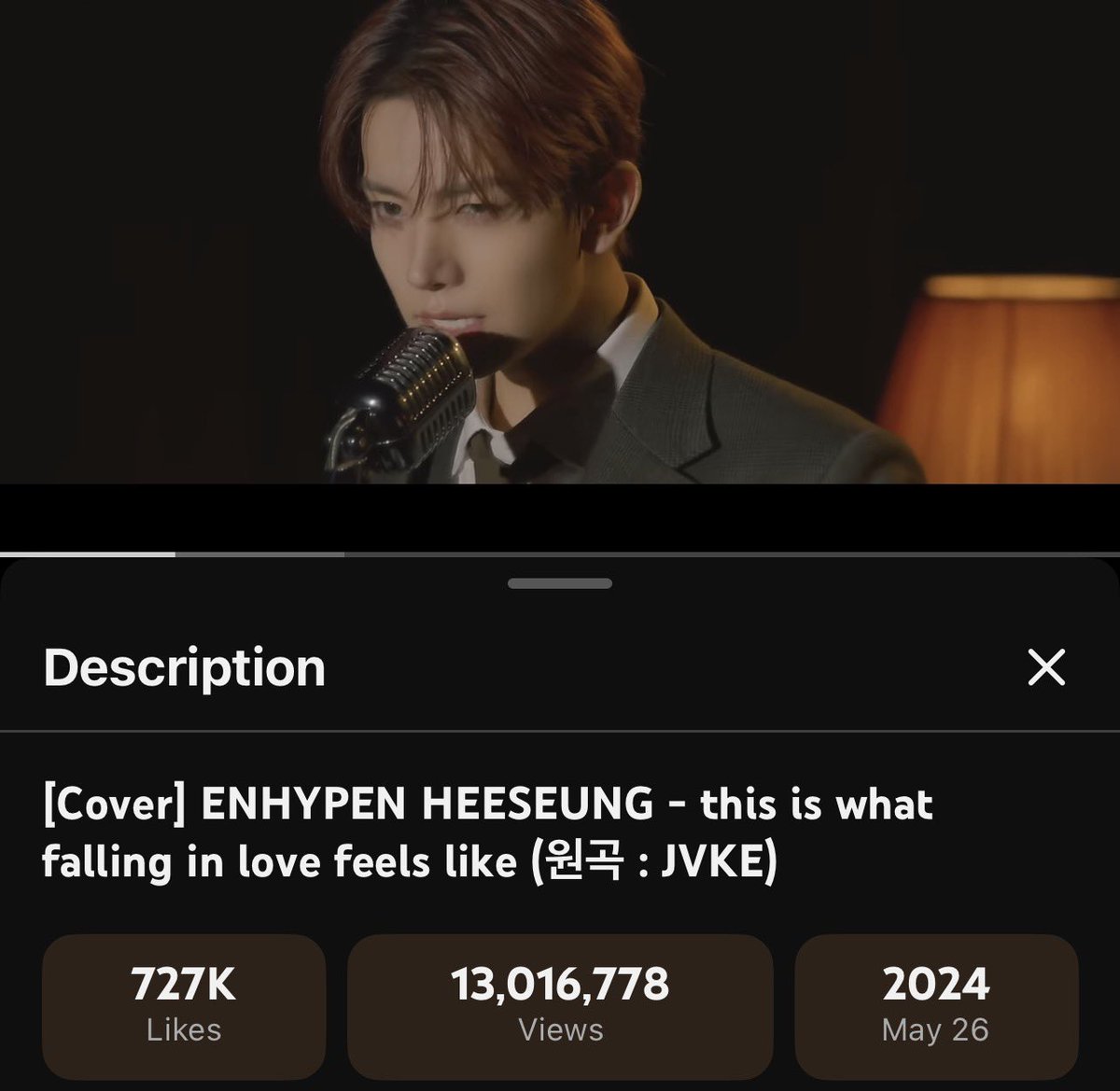 INFO | 260501

‘This is what falling in love feels like’ Cover by HEESEUNG has reached 13M views on Youtube!  

Congratulations for this wonderful milestone our Ace!

#EVAN #에반 #HEESEUNG #희승 #ヒスン #李羲承