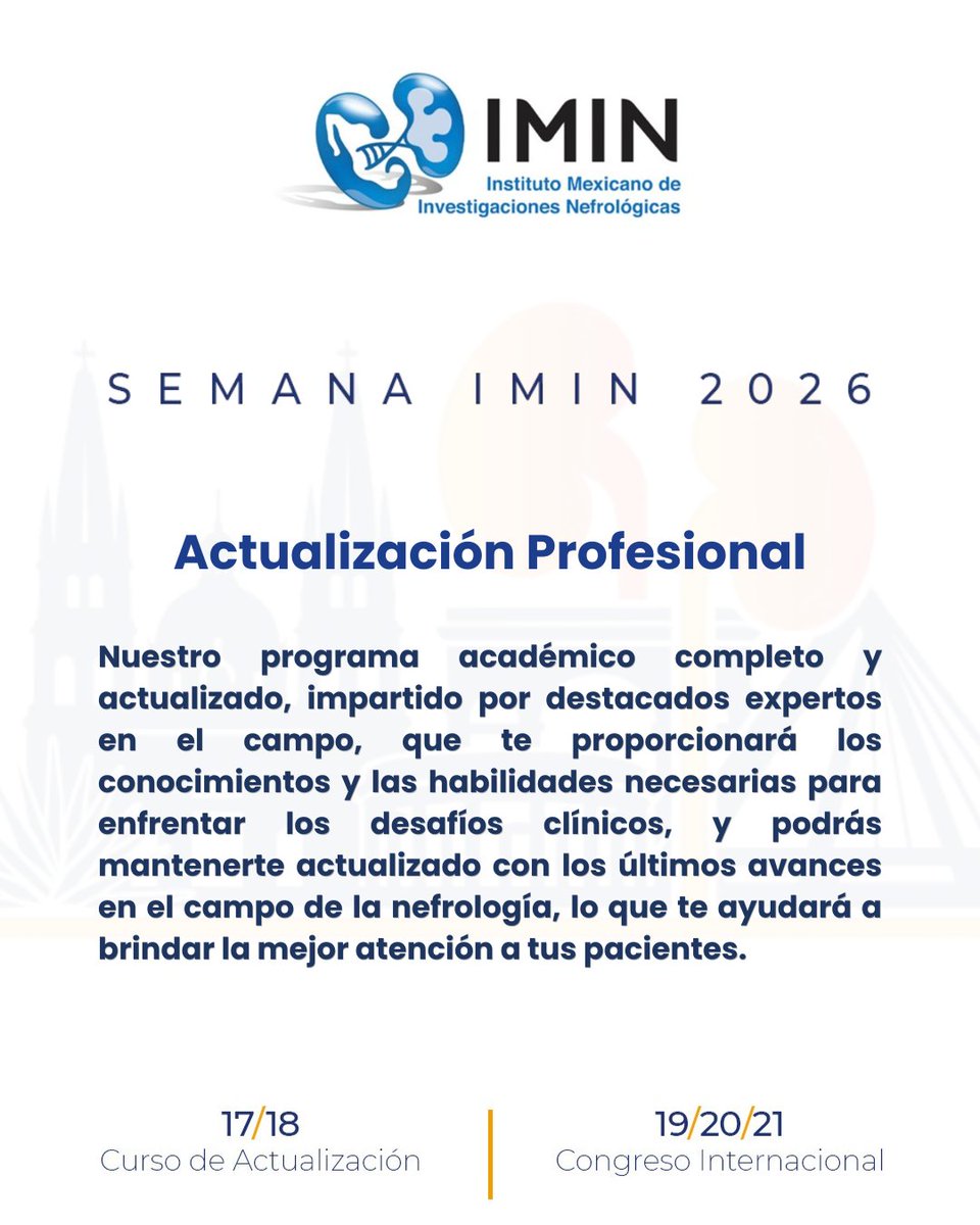 IMINmx's tweet photo. Save the Date | Semana IMIN 2026

📍 Hotel Hard Rock, Guadalajara, México.
📆 17–21 de noviembre de 2026.

📢 Únete a la lista de espera: https://t.co/JxgbsesE7a

#IMIN #IMIN2026 #SemanaIMIN2026 #SomosIMIN https://t.co/kYndy7cbdO