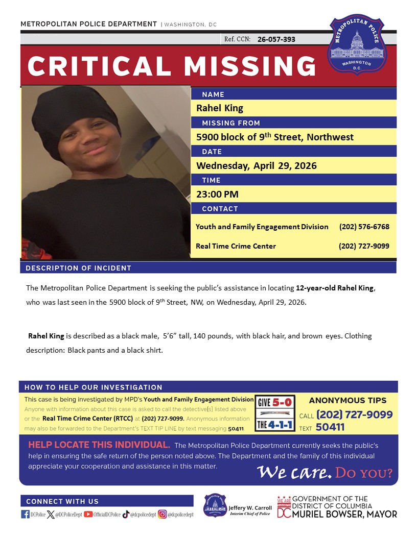 DC Police Department tweet media