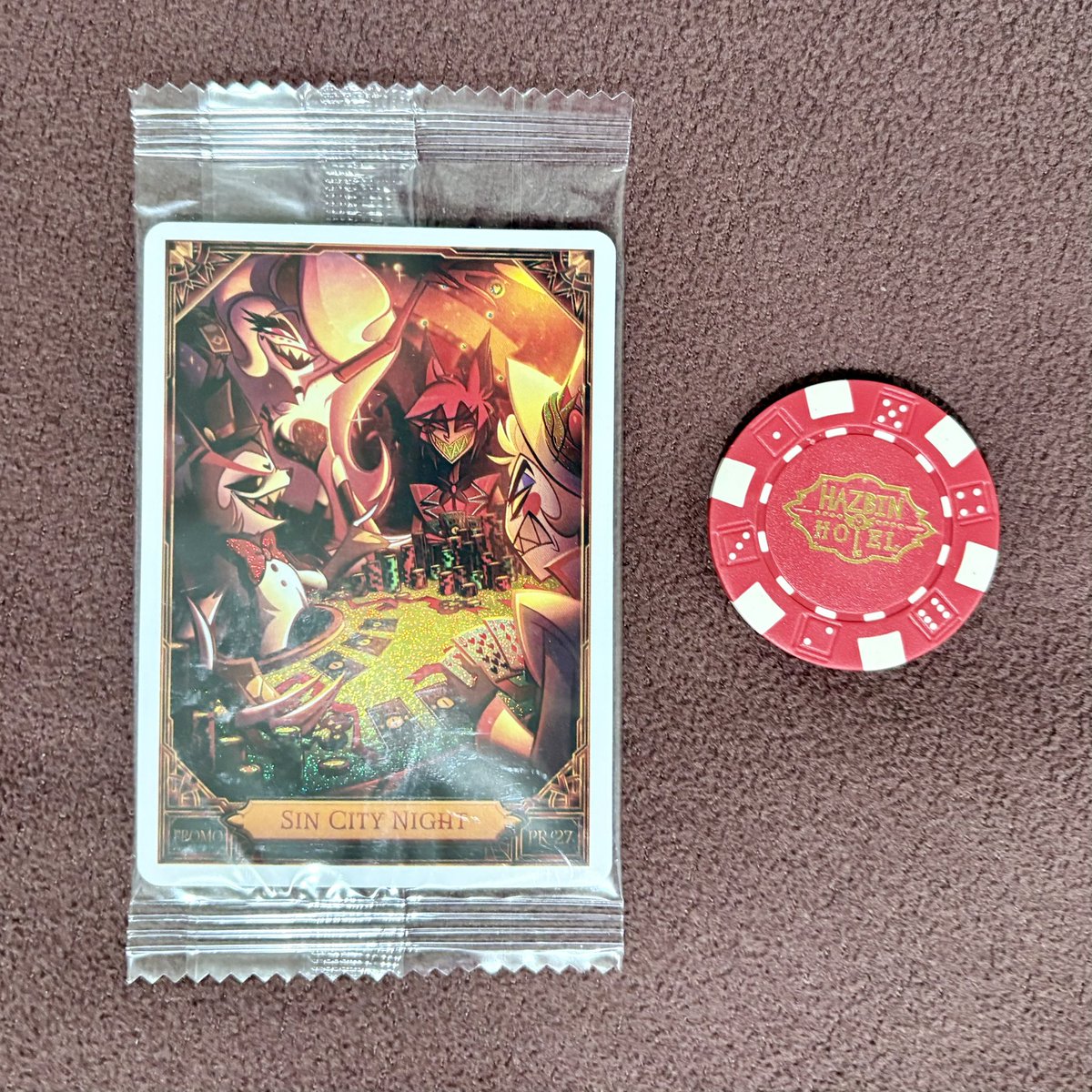 🎰 SIN CITY PROMO CARD + POKER CHIP GIVEAWAY 🎲

I want to give 1 lucky fan a chance to own the LVLUP exclusive Sin City Promo Card and Hazbin Poker Chip. 

To enter you:

1. Must be following me
2. Must RT &amp; Like this post
3. Must be 18yrs+
4. Open Internationally

Ends 05/05/26