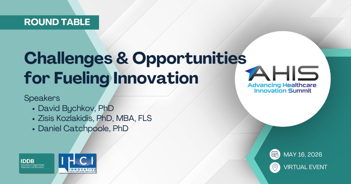 EditorsIddb's tweet photo. #AHIS2026 will include amazing speakers and a round table discussion about funding innovation projects! See our full agenda and register today https://t.co/gakb8cpVjc  100% virtual event! @ZKozlakidis @Dr_Nermin_osman @okdahliliane @jolin_qu @Innovativehci @DiscoverSTEM_US  #IDDB https://t.co/wCsfpjMKiz