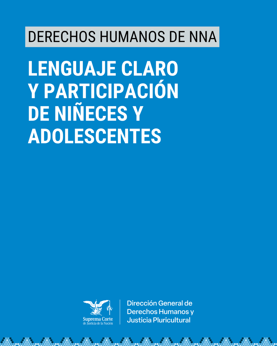 ddhh_scjn's tweet photo. Comunicar el derecho a través de un lenguaje claro favorece el acceso a la justicia, y contribuye a que niñas, niños y adolescentes ejerzan, participen y comprendan sus derechos humanos, principalmente en asuntos que afecten su vida. 

#DGDHJP #ParticipaciónNNA https://t.co/dM6Xbk4c5E