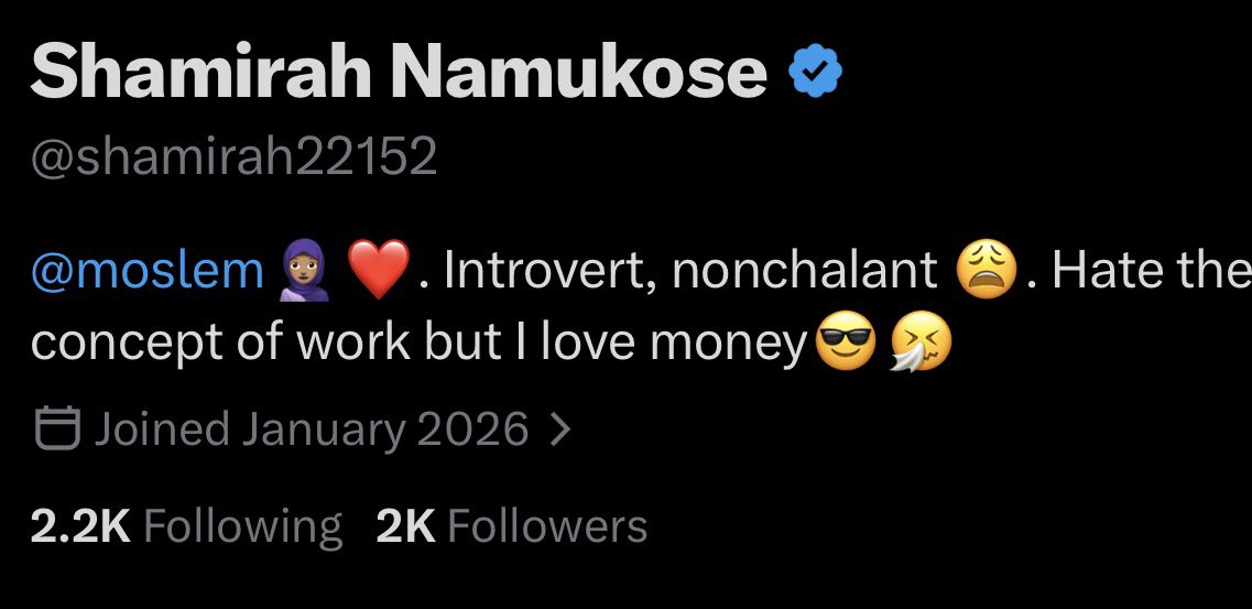 Shamirah Namukose tweet media